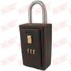NU-SET Lock | 3-Number Combination Lock Box | Keyed Shackle Key Storage Lock Box | Home Improvement & Door Hardware (Black) view 2