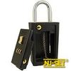 NU-SET Lock | 3-Number Combination Lock Box | Keyed Shackle Key Storage Lock Box | Home Improvement & Door Hardware (Black) view 3