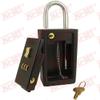 NU-SET Lock | 3-Number Combination Lock Box | Keyed Shackle Key Storage Lock Box | Home Improvement & Door Hardware (Black) view 4