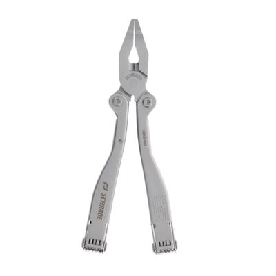 Schrade Delta Class Tough Tool with Stainless Steel 20 Piece Tough Multi-Tool with Can Opener, Pliers, Screwdrivers and Sheath for Outdoor Survival, Camping and EDC