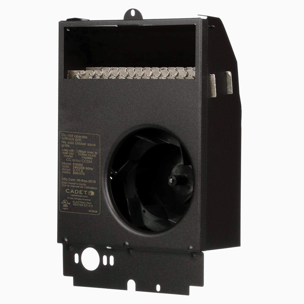 Cadet Com-Pak Electric Wall Heater Assembly Only Without Thermostat (Model: CS101, Part: 67515), 3412 BTU, 120 Volt, 1000 Watt