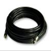 100 ft RG-6 Black Coaxial Cable, copper clad/dual shielded view 1
