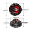 BOSS Audio Systems CH6530 Chaos Series 6.5 Inch Car Door Speakers - 300 Watts (Pair), 3 Way, Full Range, Tweeters, Coaxial, Sold in Pairs view 4