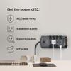 Belkin Surge Protector Power Strip w/ 8 Rotating & 4 Standard Outlets - 8ft Sturdy Extension Cord w/ Flat Pivot Plug for Home, Office, Travel, Desktop & Charging Brick - 4320 Joules of Protection view 2