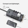 Belkin Surge Protector Power Strip w/ 8 Rotating & 4 Standard Outlets - 8ft Sturdy Extension Cord w/ Flat Pivot Plug for Home, Office, Travel, Desktop & Charging Brick - 4320 Joules of Protection view 4