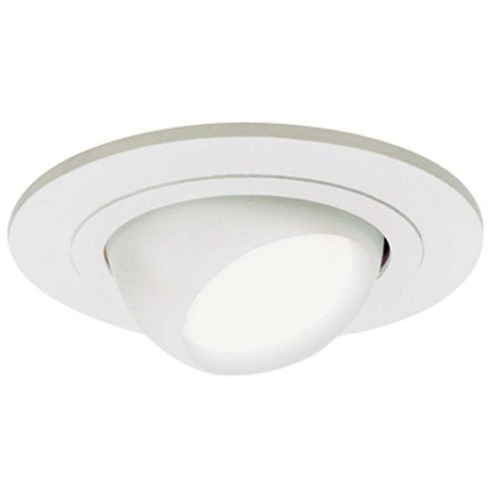 HALO 4 in. Matte White Recessed Ceiling Light Adjustable Eyeball Trim, Small, (998P)