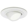 HALO 4 in. Matte White Recessed Ceiling Light Adjustable Eyeball Trim, Small, (998P) view 1