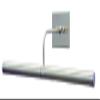 House of Troy DSL14-51 Direct Wire Slim-Line Picture Light, 14", Satin Brass view 1