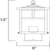 Maxim Lighting Coldwater Light Fixture | Burnished Aluminum Finish | Traditional Indoor Light Fixture | Dimmable Wet Rated | Home Decor Light Fixture | Coldwater Collection | 4055HOBU view 3