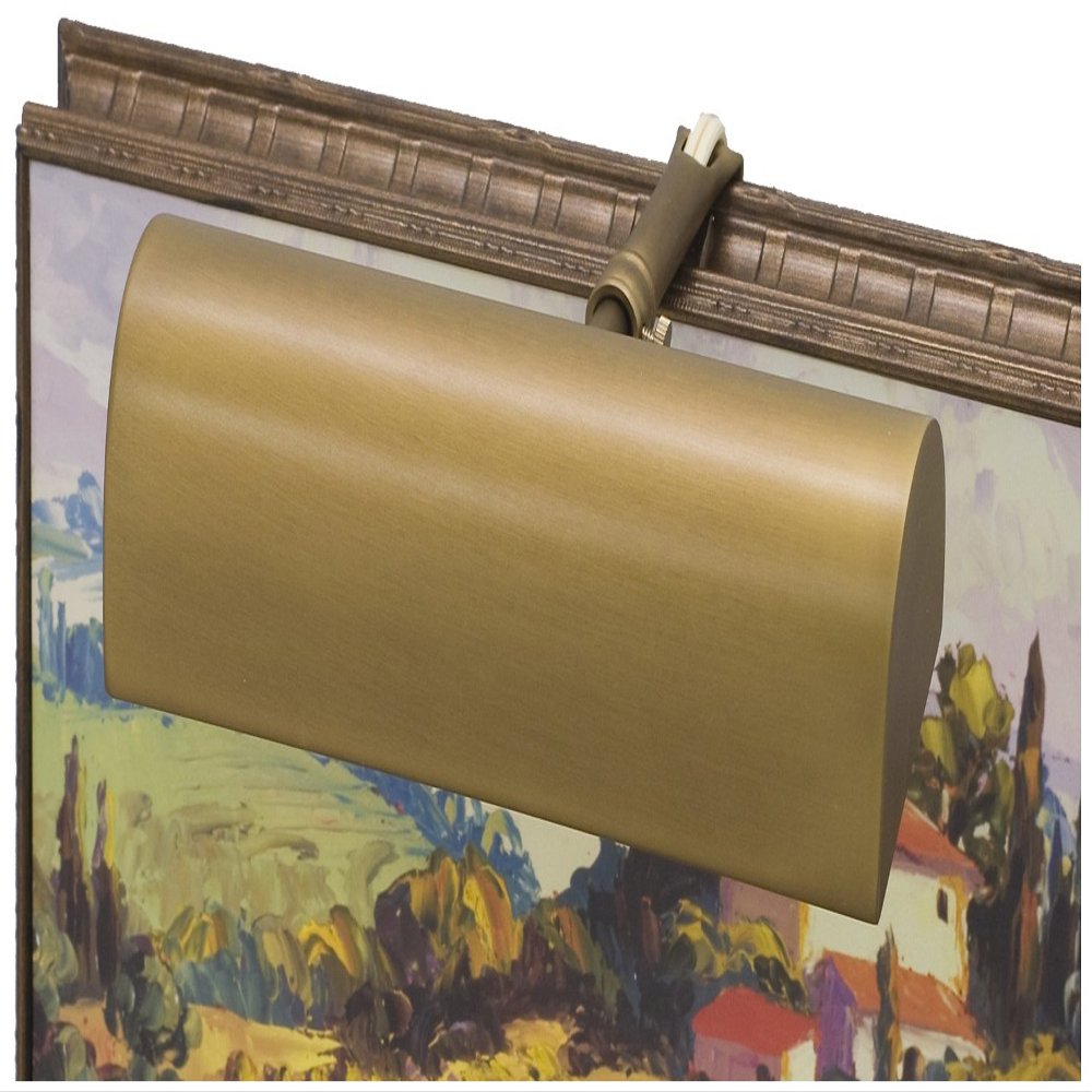 House of Troy T8-76 Traditional Picture Light, 8", Weathered Brass