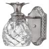 Hinkley Plantation Small Single Light Bath Vanity Sconce - Pineapple Motif, 1-Light, Clear Optic Glass - Polished Antique Nickel Finish view 1