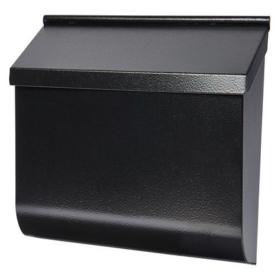 Gibraltar Mailboxes Woodlands Medium Capacity Galvanized Steel Black, Wall-Mount Mailbox, L4010WB0,Textured Black