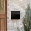 Gibraltar Mailboxes Woodlands Medium Capacity Galvanized Steel Black, Wall-Mount Mailbox, L4010WB0,Textured Black view 4