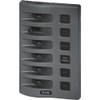 Blue Sea Systems 4306 Switch Panel, WeatherDeck, 6 Pos., Gray, 12V view 1