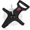 Champion Sports Open Reel Measuring Tapes Durable Hand Crank with Metal Spike, Dual-Sided Feet & Meters, Perfect for Track & Field and Long Jump, 250 Feet/75 Meters view 1