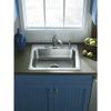 Kohler Sterling 14631-4-NA Middleton 25-inch by 22-inch Top-mount Single Bowl Kitchen Sink, Stainless Steel view 2