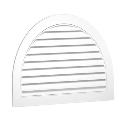 Duraflo 626095-00 22" Half Moon Decorative Gable Vent, White