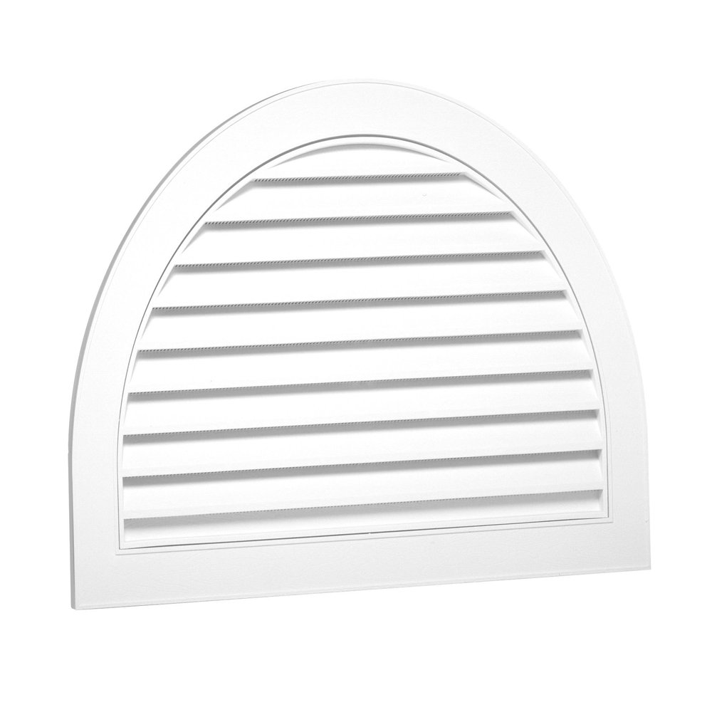 Duraflo 626095-00 22" Half Moon Decorative Gable Vent, White