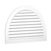 Duraflo 626095-00 22" Half Moon Decorative Gable Vent, White view 1
