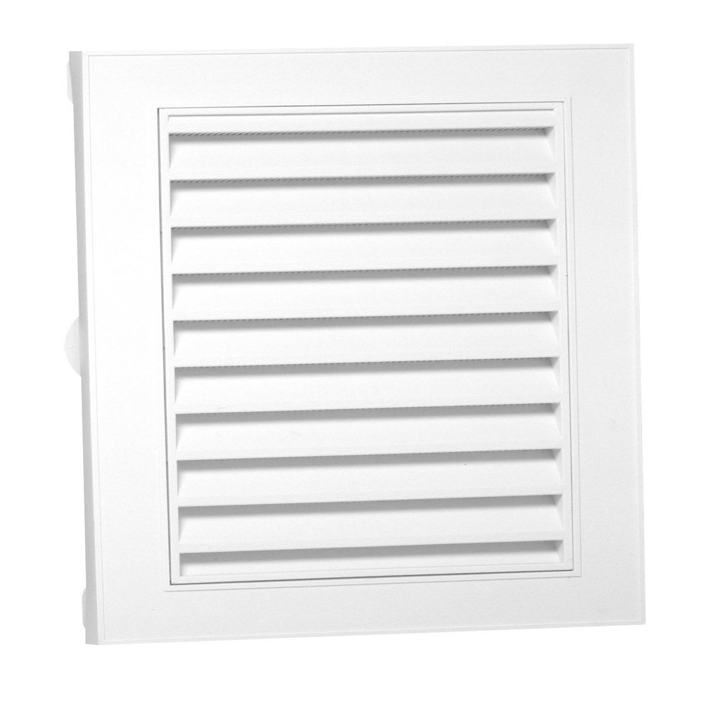Duraflo 626080-00 Canplas Rectangular Gable Vent, 44 Sq-In, Polypropylene, 17" X 23"