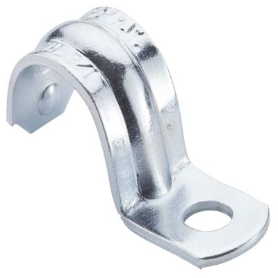 Halex, 1 in. Rigid One-Hole Strap , 61110B, 50 per pack , Silver