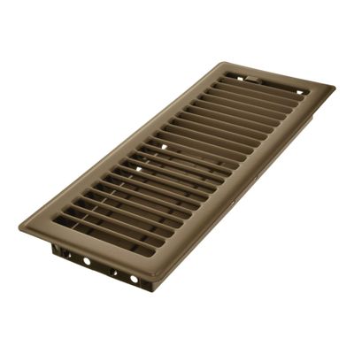 Imperial 4" x 12" Louvered Floor Register, Brown, RG2005