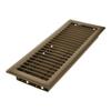 Imperial 4" x 12" Louvered Floor Register, Brown, RG2005 view 1