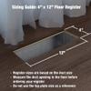 Imperial 4" x 12" Louvered Floor Register, Brown, RG2005 view 2