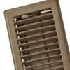 Imperial 4" x 12" Louvered Floor Register, Brown, RG2005 view 3