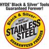 Hyde Tools 10550 Scraper, Black/Silver view 3