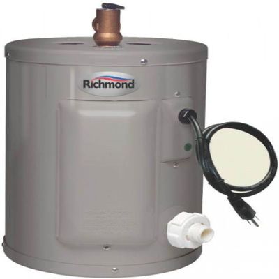 Richmond 6EP2-1 Electric Water Heater, 2000 W, 120 Vac, 2.5 Gal Tank, Stainless steel Richmond Electric Water Heater