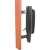 Prime-Line C 1131 Sliding Glass Door Handle Set  Replace Old or Damaged Door Handles Quickly and Easily  Black Diecast, Mortise/Hook Style, Fits 3-15/16 Hole Spacing (1 Set) view 1