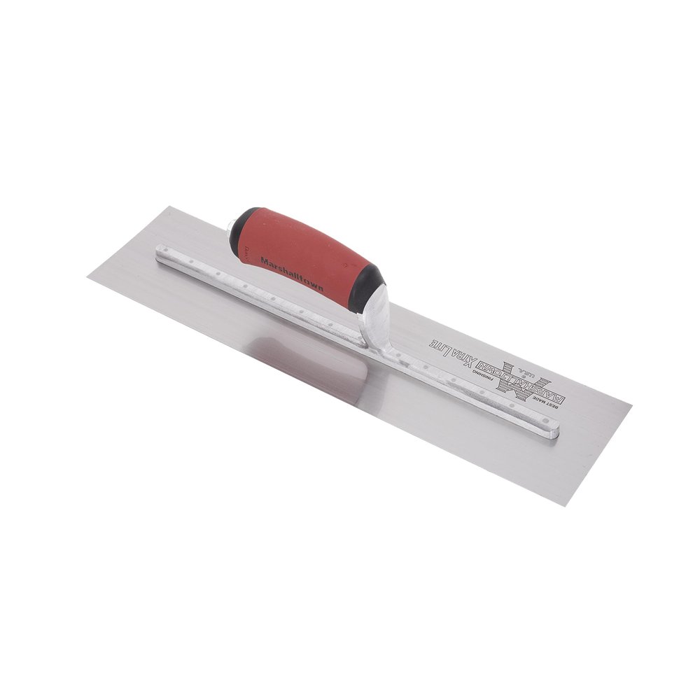 MARSHALLTOWN High Carbon Steel Finishing Trowel, 4 x 18 Inch Concrete, Masonry and Drywall Finishing Tool, Made in the USA, MXS81D