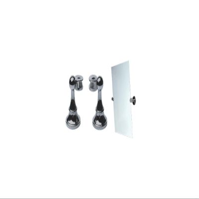 Brushed Nickel Victorian Mirror Pivots - Pair