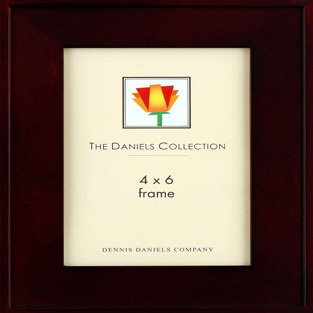 Dennis Daniels Step Molding Frame; 4"x6"; Dark Walnut Color Finish