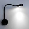 Luminturs(TM 3W LED Wall Sconces Picture Spot Lamp Fixture Flexible Pipe Button Light Pure White view 1