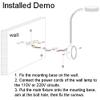 Luminturs(TM 5W LED Wall Sconces Picture Spot Lamp Fixture Flexible Pipe Button Light Warm White view 3