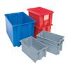 Akro-Mils 35200 Nest and Stack Plastic Storage Container and Distribution Tote, (19-1/2-Inch L x 13-1/2-Inch W x 8-Inch H), Blue, (6-Pack) view 2