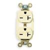 Hubbell HBL5462I Heavy Duty Specification Grade Duplex Receptacle view 1