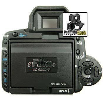 Delkin Devices DC400D-P Pop-Up Shade Protective LCD Screen Protector for Canon Rebel XTi