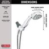 Delta Faucet 7-Spray Touch-Clean Hand Held Shower Head with Hose, Chrome, 75700 view 3