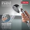 Delta Faucet 7-Spray Touch-Clean Hand Held Shower Head with Hose, Chrome, 75700 view 4