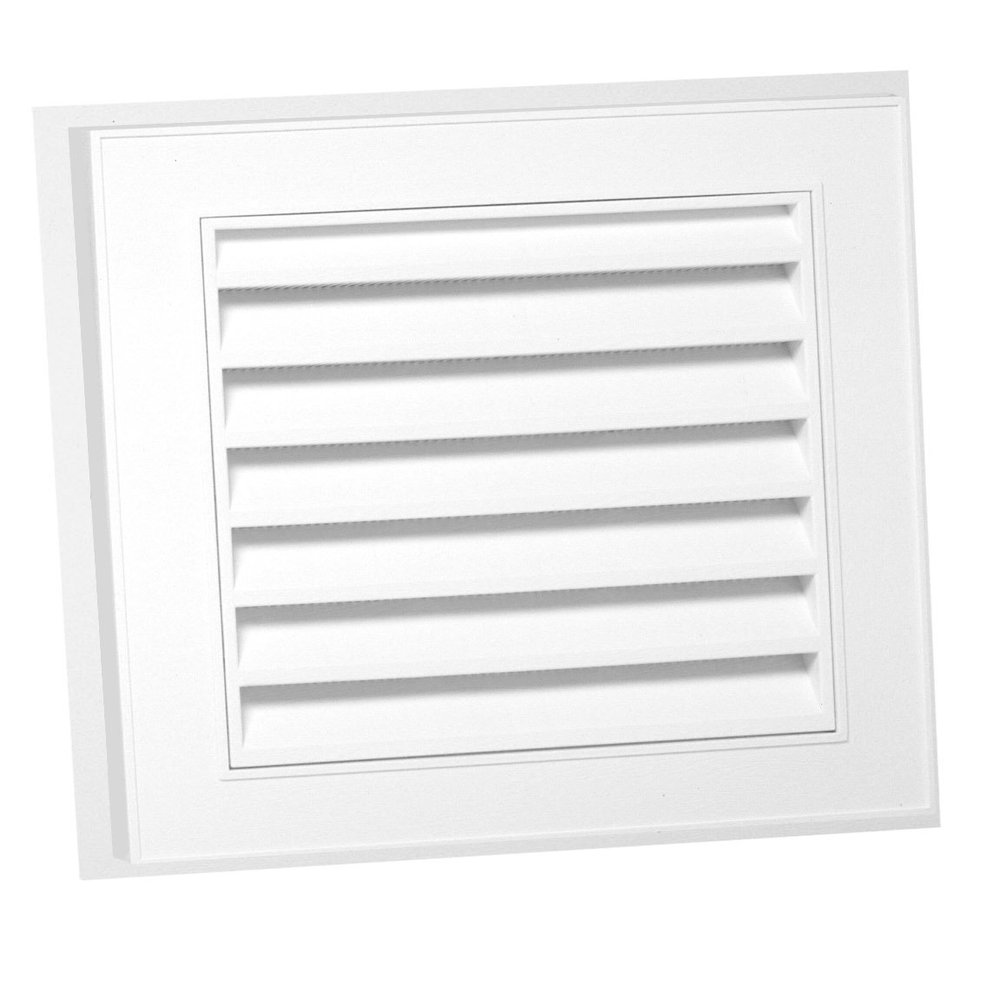 Duraflo 626043-00 12-Inch Square Gable Vent, White