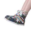 Color Plants Transparent Unisex Rain Proof Shoes Cover Outdoor Riding Rain Boots (Short Canister, S) view 1
