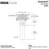 Kohler K-8801-CP Duostrainer Sink Strainer,Fits Most Standard Kicthen Sinks, Polished Chrome view 3