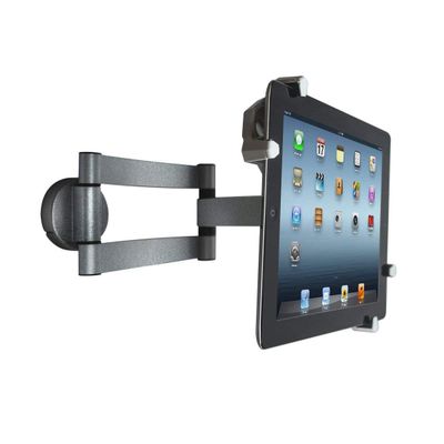 Matney Universal Tablet Wall Mount Holder - Adjustable Swivel Arm 360 Rotating Hands-Free Flexible Viewing - Fits 2.25" to 11" Tablet/Phone in Home, Kitchen Office, Bedroom