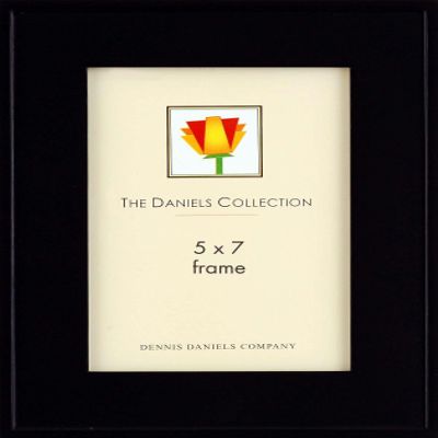 Dennis Daniels Step Molding Frame; 5"x7"; Black Ebony Color Finish