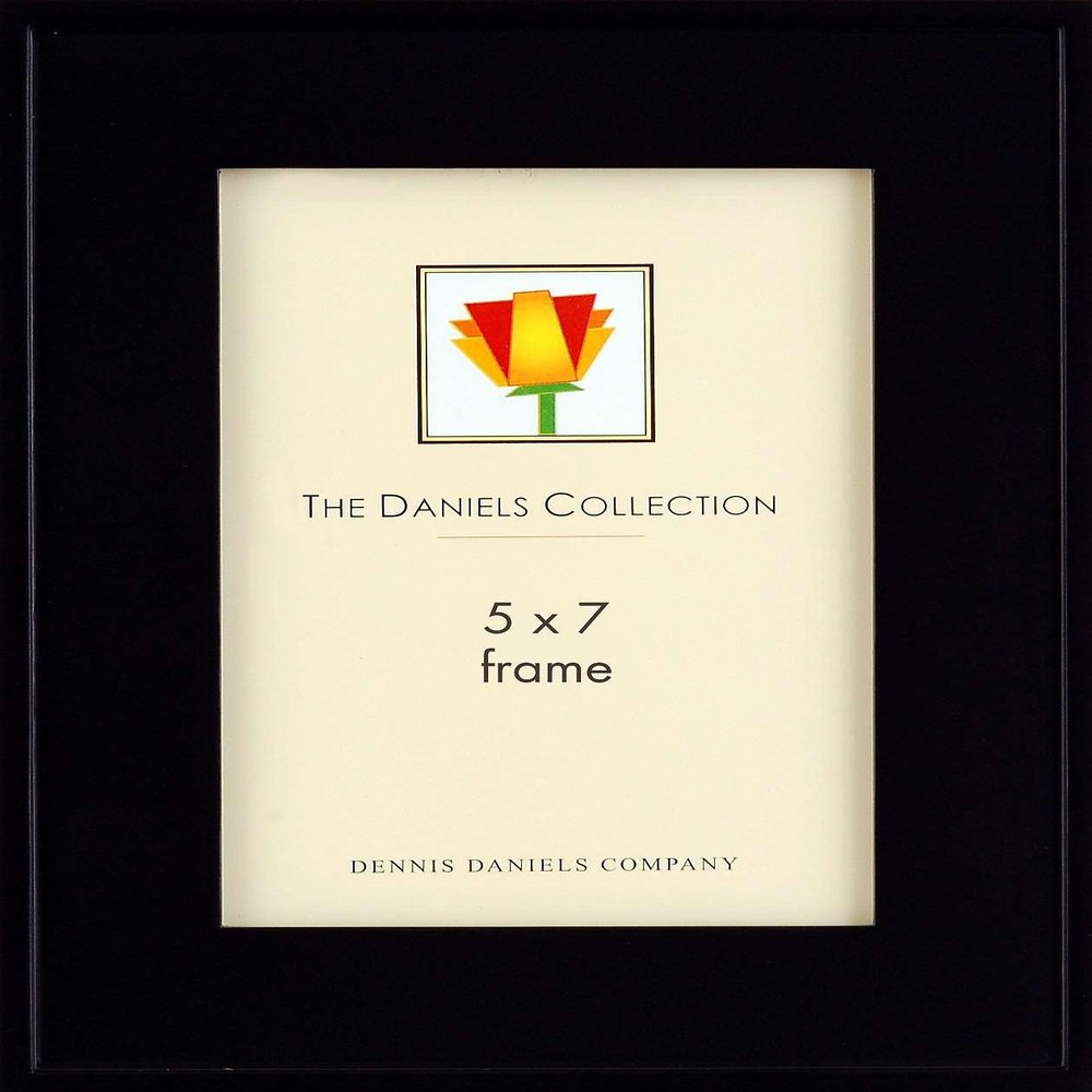 Dennis Daniels Step Molding Frame; 5"x7"; Black Ebony Color Finish