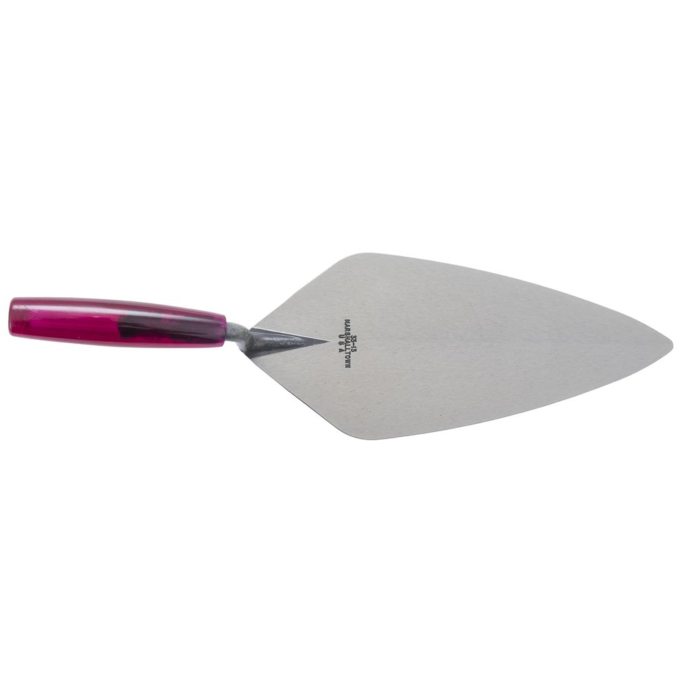 MARSHALLTOWN London Brick Trowel, 13 x 5 3/8 Inch Masonry Tool, Wood Handle, Made in the USA, 33P13