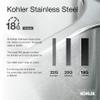 Kohler K-3339-NA 14" 1-Bowl Undermount Bar/Prep Sink Stainless Steel view 4